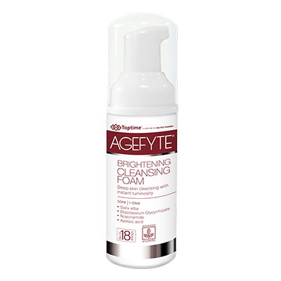 Agefyte Brightening Cleansing Foam Deep skin cleansing with instant luminosity