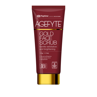 Agefyte Gold Face Scrub Gentle exfoliation and brightening