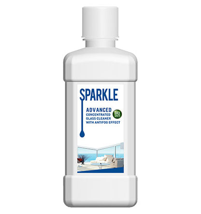 Sparkle Advanced Concentrated Glass Cleaner With Antifog Effect (Biosafe Formula)